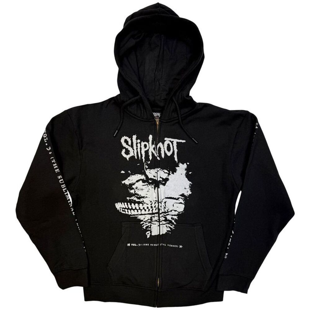 Slipknot Unisex Adult Subliminal Verses Back Print Hoodie / Black